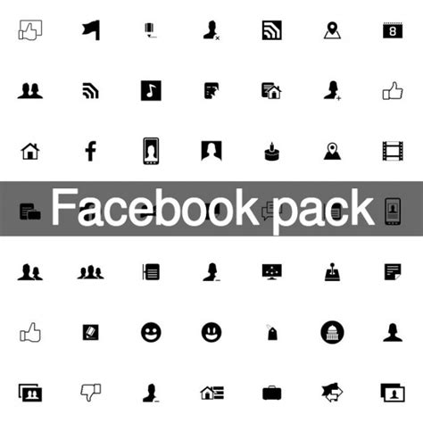 Free Vector 100 Facebook Icons Collection