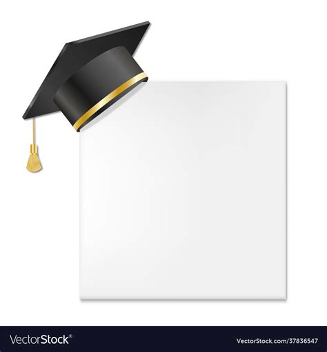 Graduation Cap And Mortar Board Royalty Free Vector Image
