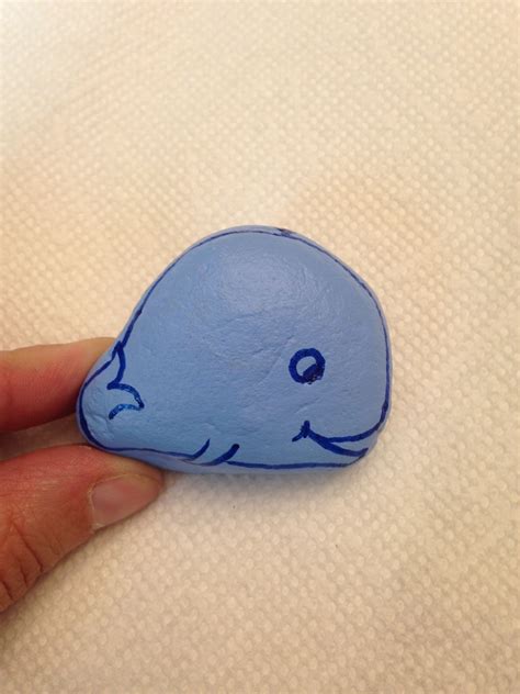 Whale Painted Rock Rocks Painted Rocks Diy Painted Rocks Rock Crafts