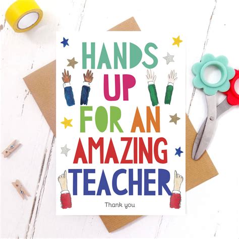 You inspired in me a love for learning and made me feel like i could ask you anything. Amazing Teacher Funny Thank You Card By Miss Bespoke ...