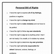 Bill Of Rights Printable For Students