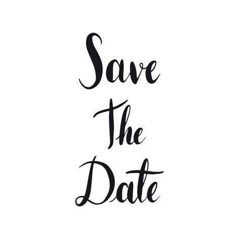 Save The Date Typography Style Free Vector Rawpixel