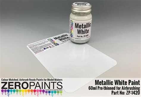 Metallic White Paint 60ml Zp 1420 Zero Paints