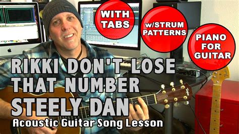 Steely Dan Rikki Don T Lose That Number Guitar Song Lesson With Tabs Youtube