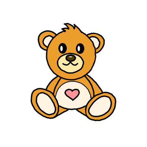 How To Draw A Teddy Bear Toy Step By Step Easy Drawing Guides