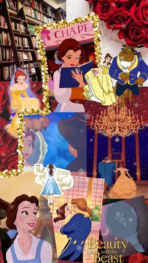 aesthetic belle cute tumblr wallpaper disney princess