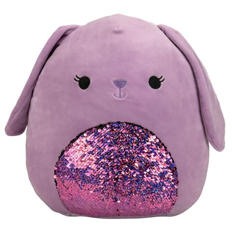 Squishmallows Official Kellytoy Plush 12 Purple Bunny Sequin