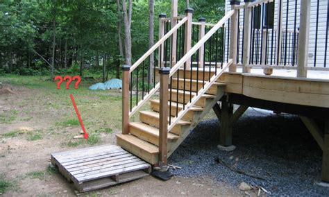 Deck Stair Landing Options