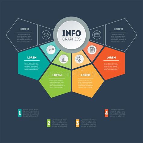 Business Presentation Concept With 4 Options Vector Infographic Of