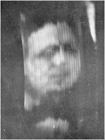 The First Ever Photo Of A Broadcasted Image Taken C 1926 The Person