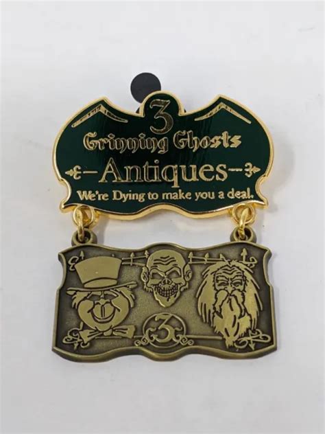 HAUNTED MANSION DISNEY Grinning Ghosts Antiques Sign Trade City LE Pin PicClick