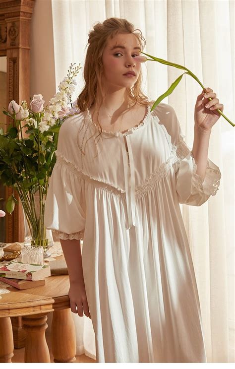 Vintage Victorian White Cotton Nightgownchemise Edwardian Etsy