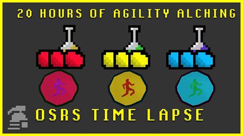 Osrs Time Lapse 20 Hours Of Agility Alching Youtube