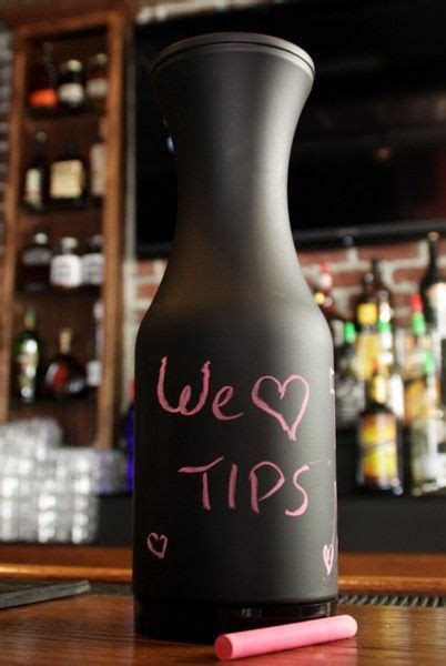 Chalkboard Tip Jar Tip Jars Jar Restaurant Bartending Tips
