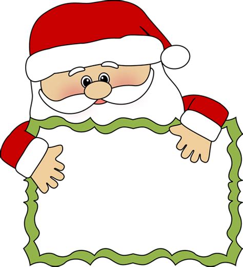 Santa Sign Clip Art Santa Sign Image Christmas Tags Printable