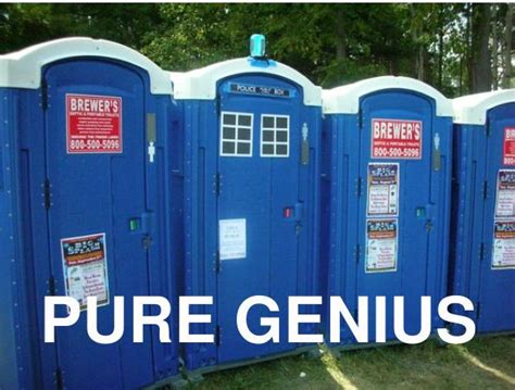 Genius Tardis Locker Storage Portable Toilet