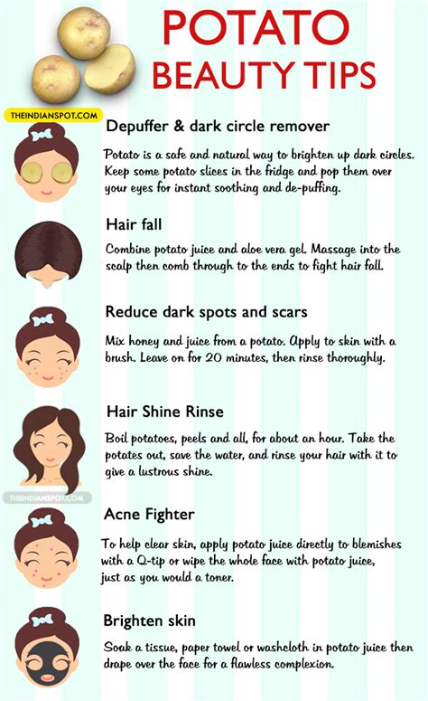 Each one revealed genuinely great beauty tips from hair products to skincare to makeup. Amazing Beauty tips using potato - THEINDIANSPOT