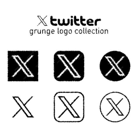 Premium Vector Twitter X New Logo Pack 2023 X Twitter Icon Collection