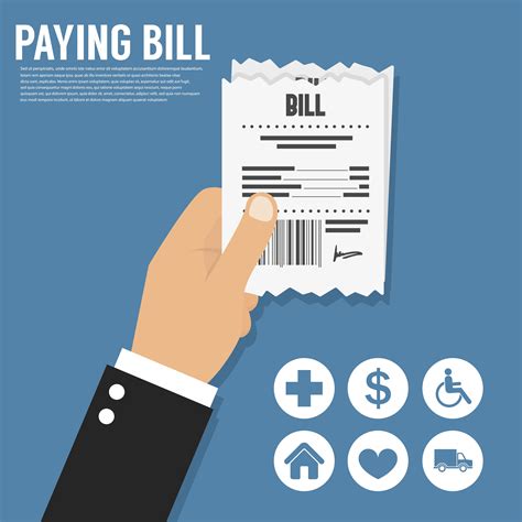 Paying Bill Flat Icon Illustrations Creative Market