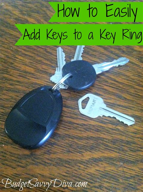 How To Easily Add Keys To A Key Ring Budget Savvy Diva