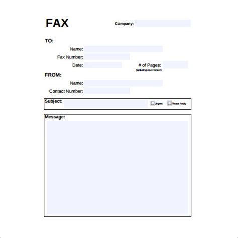 Free 7 Sample Fax Cover Sheet Templates 2in Pdf Ms Word