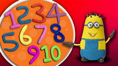 Minions Making Play Doh Numbers 1 10 Youtube