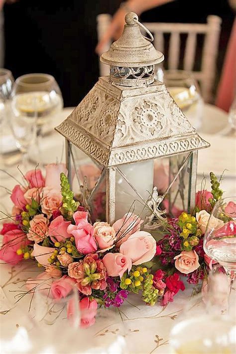 Amazing 50 Amazing Lantern And Flower In Wedding Centerpiece Ideas