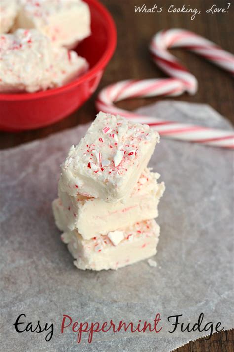 Easy Peppermint Fudge Whats Cooking Love