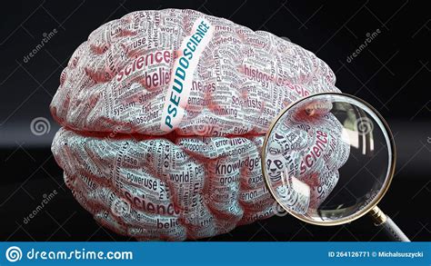 Pseudoscience In Human Brain Stock Illustration Illustration Of Close