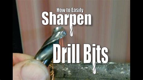 Diy How To Easily Sharpen Drill Bits Youtube
