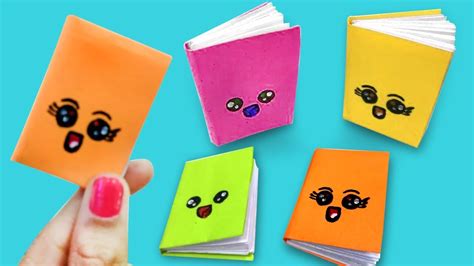 Diy Mini Notebook Paper Crafts Mini Notebook For Kids Mini Pocket