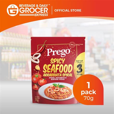 Prego Spicy Seafood Arrabbiata Spiral 1 X 70g 1 Pack Shopee Malaysia