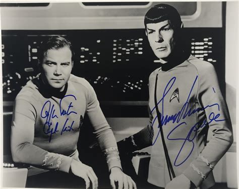 Lot Detail Star Trek Leonard Nimoy And William Shatner Signed