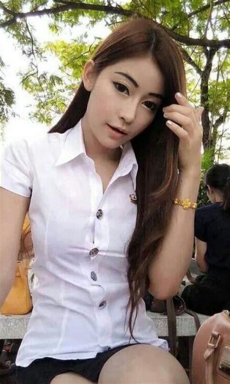 Thai School Girl Student Girl School Girl Uniform Asian Collar