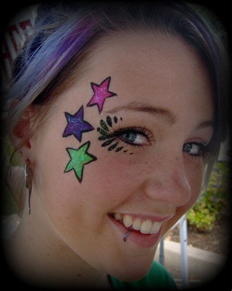 Star Face Painting Designs