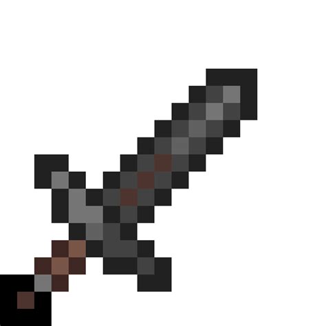 Minecraft Netherite Sword No Background Of Course You Can Also