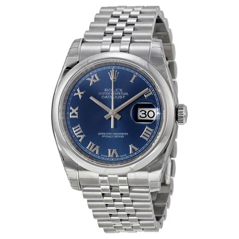 Rolex Datejust 36 Blue Dial Stainless Steel Jubilee Bracelet Automatic