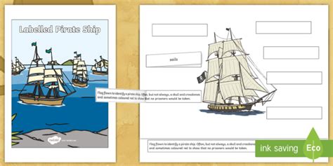 Label A Pirate Ship Worksheet Worksheet