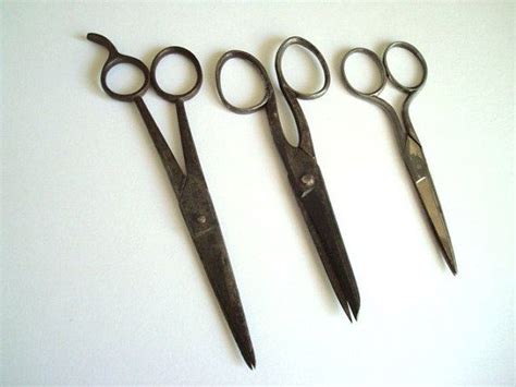vintage scissor set of 3 etsy vintage scissors scissor set scissors