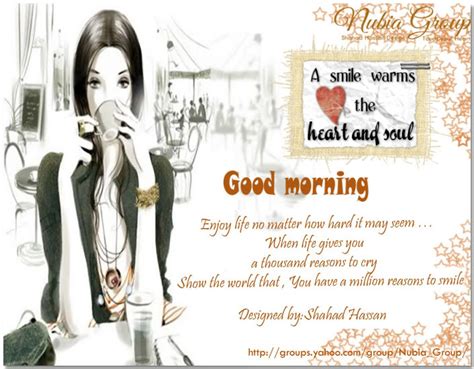 Nubiagroup Inspiration Good Morning Smile