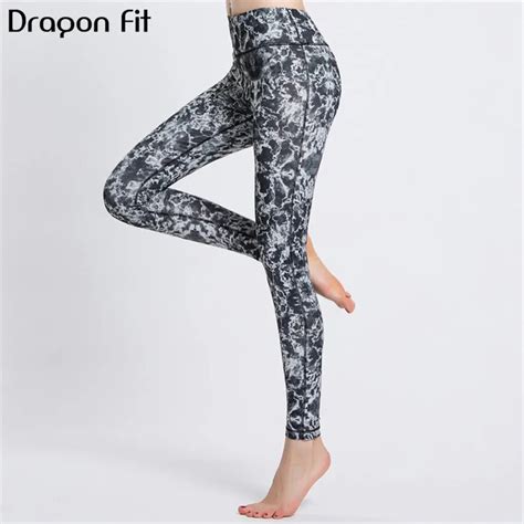 Buy Dragon Fit Printing Elastic Sport Leggings Women Quick Drying Breathable