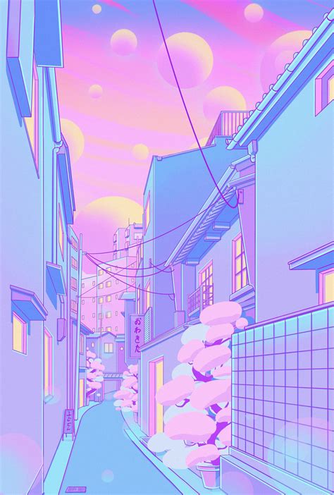 最高 50 Pastel Vaporwave Anime Background あんせなこめ壁