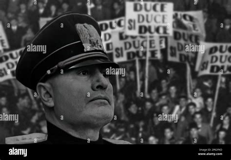 Benito Mussolini The Duce Protagonist Of The Tragic And Disastrous
