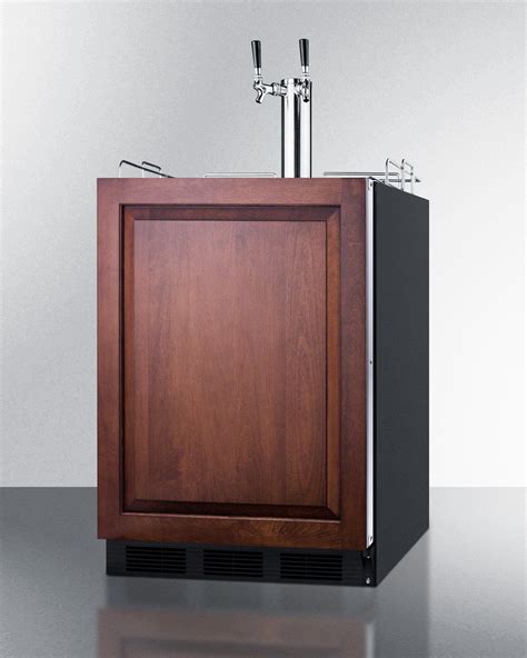 Summit Built In Undercounter Kegerator With Panel Ready Door And Black