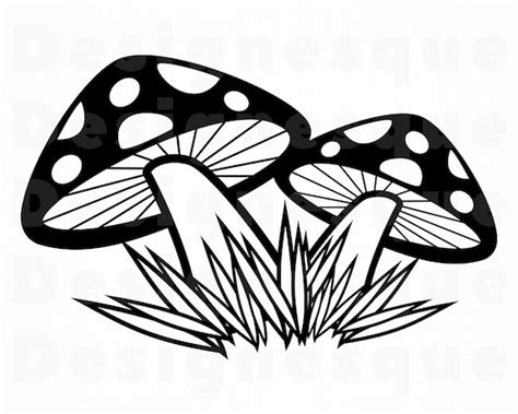 Mushroom 5 SVG Mushroom Clipart Mushroom Files for Cricut | Etsy