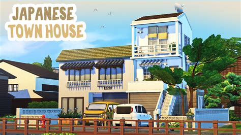 Japanese Townhouse 🍵 The Sims 4 Speed Build Youtube