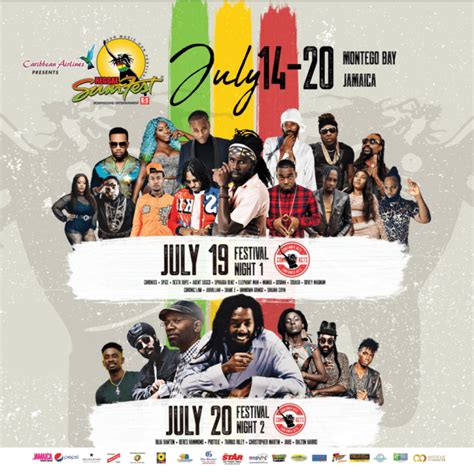 reggae sumfest 2019 artist lineup reggae in seattle