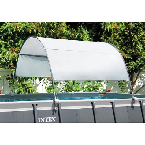 Intex 18 Ft X 9 Ft X 52 In Metal Frame Rectangle Above Ground Pool With