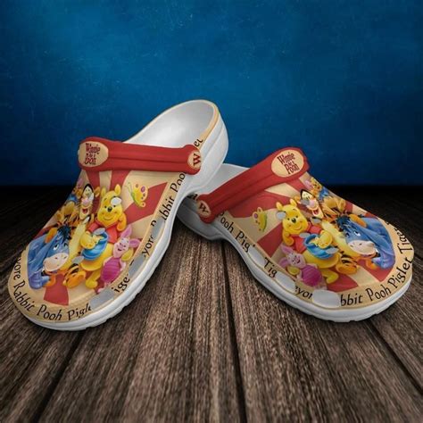 Winnie The Pooh For Men And Women Rubber Crocs Crocband Clogs Comfy