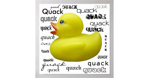 Quack Quack Duckie Poster Zazzle